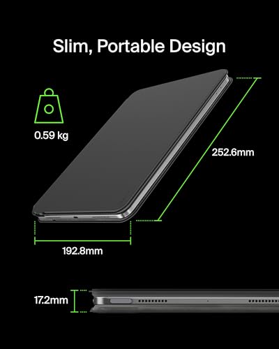 Image of Belkin Pro Keyboard Case w /Magnetic Stand, Backlit Bluetooth Keyboard, Multi-Gesture Controls, Magnetic Apple Pencil Storage Compatibility, & Multimedia Keys for iPad Pro 13 inch (M4 /M5) - Black
