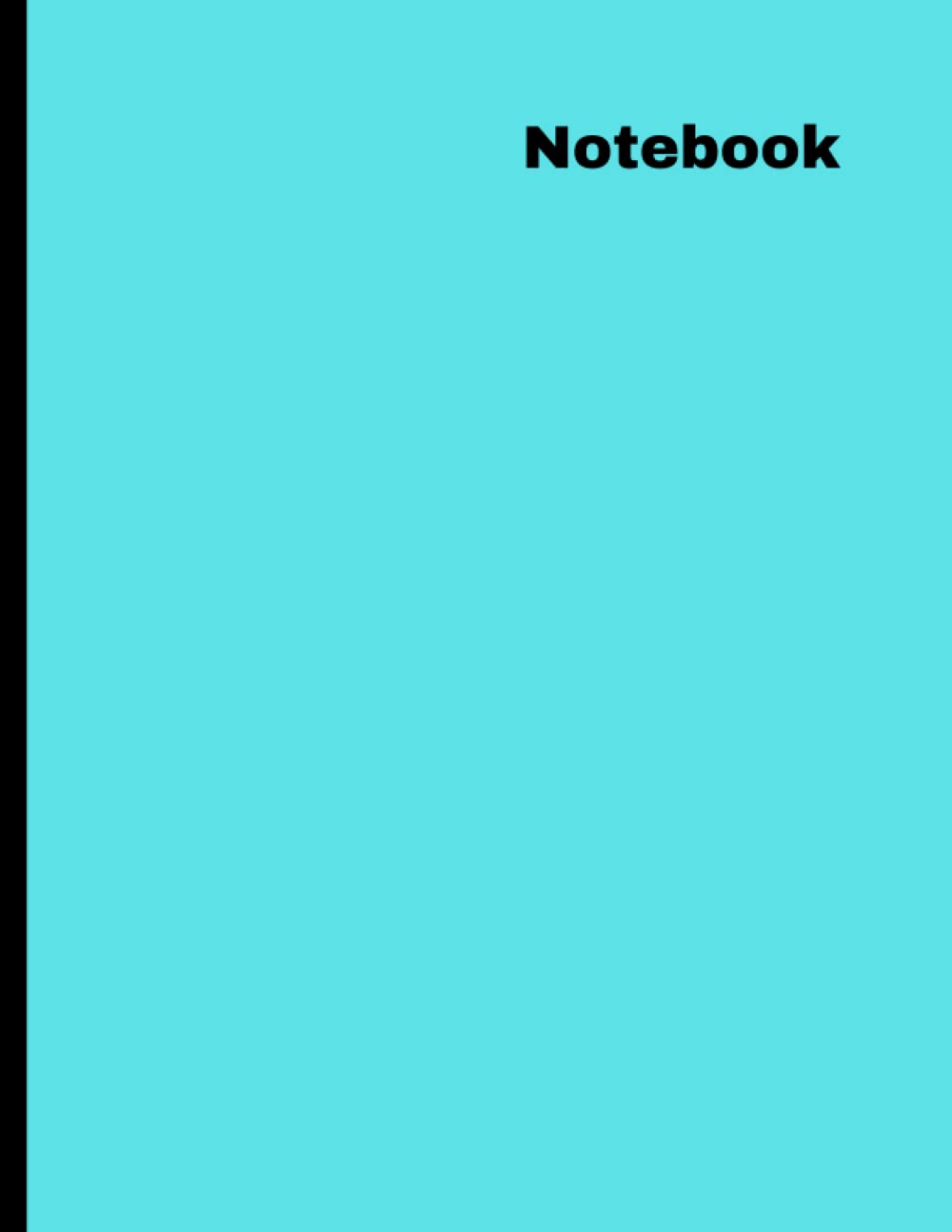 notebook cover aqua: notebook:Simple Composition Notebook - aqua- College Ruled 120 Pages - 8.5 x 11inch