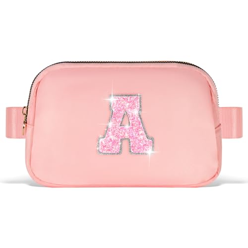 Image of Uygafly Gift for Teen Girls Kids Daughter Her - Birthday Gifts for 3 4 5 6 7 8 9 10 11 12 13 Year Old Girls,Fanny Pack Crossbody Bag Purse Belt Bag Cute Trendy Stuff | Peach,A