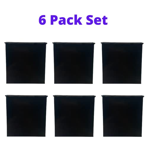 Lalagreen Wall Planter - 6 Pack, 4 Inch Square Metal Wall Planter For Indoor Plants, Small Black Wall Mounted Flower Pots Outdoor Garden Decoration, Balcony Planters Railings Hanging Outdoor #TOP5