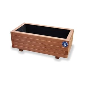 Alfalux Blumenkasten Nuss-Braun 80KAN4030NU 80x40x30H cm