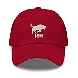 Stock Market Bull Market Crypto Bullish Market Embroidered Dad Hat Cap Cranberry