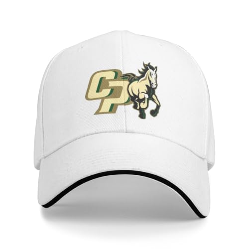 Cal Poly Mustangs Sandwich Cap Unisex Classic Baseball Capunisex Adjustable Casquette Dad Hat White