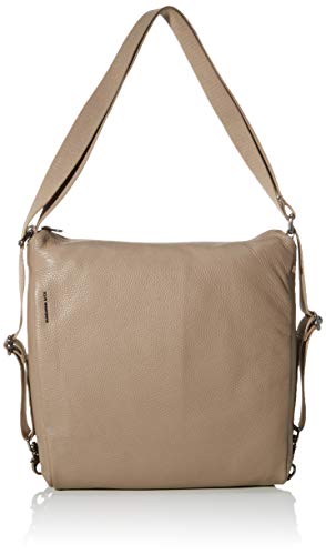 Mandarina Duck Mellow Leather Tracolla Nero  Bolsa de mensajero para Mujer  Gris  Amphora