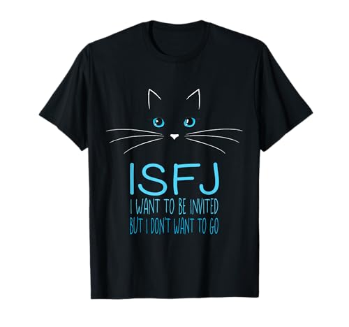 Divertido introvertido gato amante regalo Me Time Cat Lady Humor ISFJ Camiseta