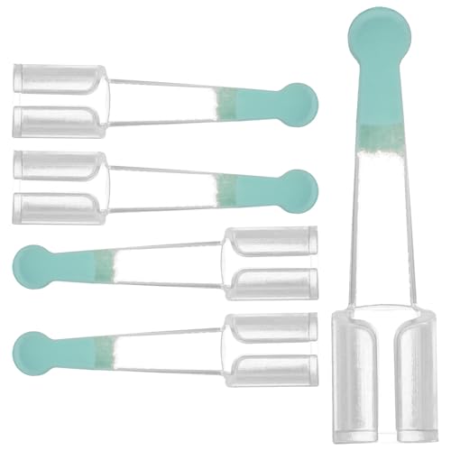 SEWOART 5 Uds De Auriculares Para Miniauriculares Tapones De Cuchara Removedor Inteligente De Cera Suministros Cuchara Para Cerumen Azul