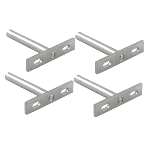 Frcolor 4個 型収納ホルダー 隠しブラケット 強化製 棚受け 壁掛け用 フローティングシェルフサポート