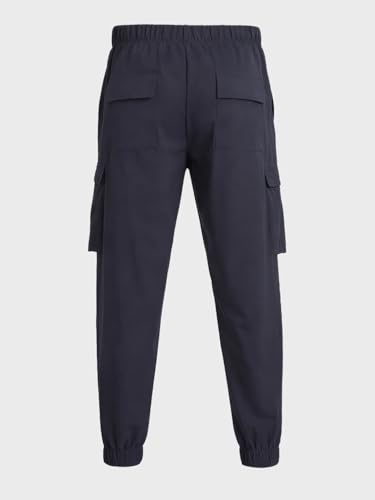 Image of The Indian Garage Co Men Relaxed Fit Mid-Rise Stretchable Cargos