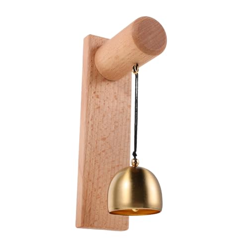 Cloche d'entrée de porte en bois massif carillon suspendu alerte boutique