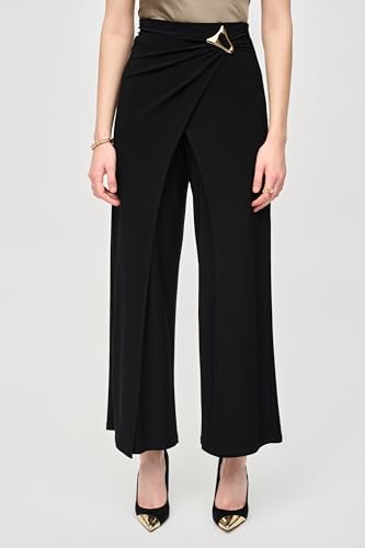 Women's Silky Knit Wide-Leg Wrap Pants2