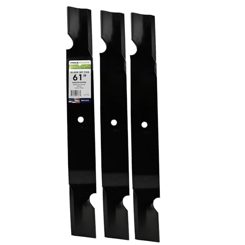 MaxPower 561177B 3-Blade Set for 61 Grasshopper Mowers Replaces 320245