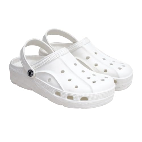 POP White Men's Full Eva Comfortable Clogs-image-32