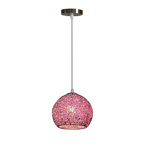 Lámpara colgante industrial de aluminio con cable ajustable de 120cm para techo de cocina