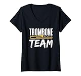 Photo Gallery donna trombone team tromboni trombonist player strumento maglietta con collo a v Photo Gallery donna trombone team tromboni trombonist player strumento maglietta con collo a v