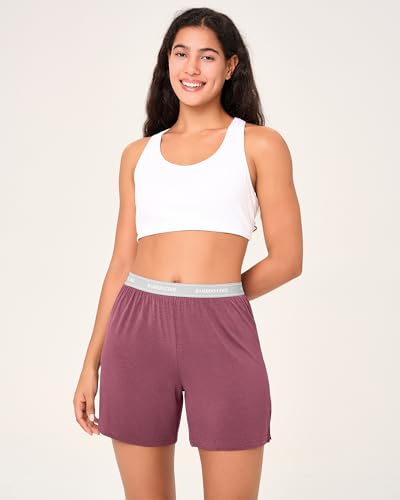 Image of BAMBOO COOL Womens Pajama Shorts Elastic Waistband Pj Pants Leg Opening Lounge Sleep Shorts, 2 Pack