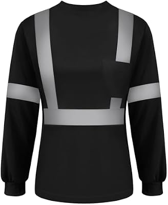 Women's Class 2 Long Sleeve High Visibility Safety Shirt