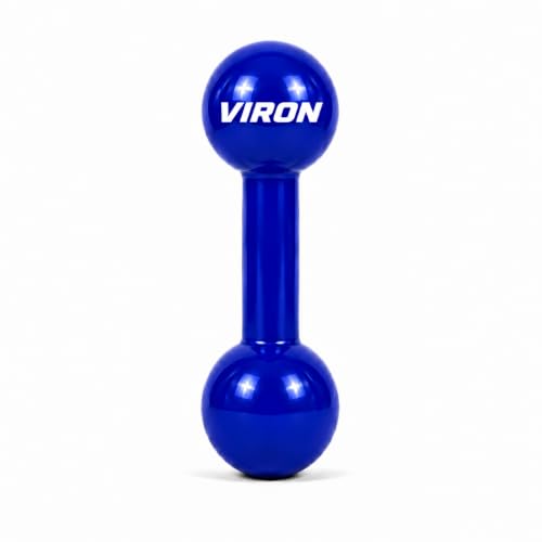 Halter Azul 1Kg, EMBORRACHADO, Casa, Academia, Treino, Musculação, Pilates