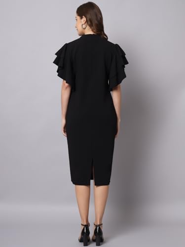 Image of FUNDAY FASHION Women's Half Sleeve Round Neck Bodycon Casual Maxi Dress