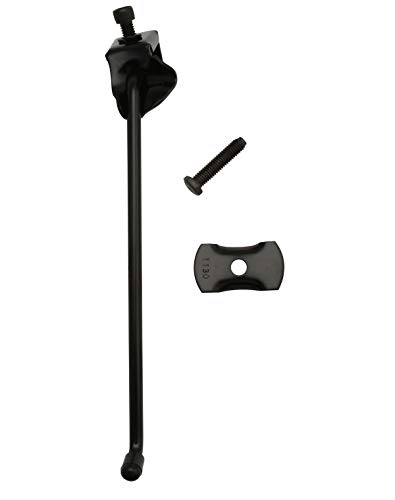 Alta Steel Bicycle Center Mount Kickstand, Multiple Sizes and Colors (Black, 8