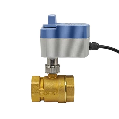 Vanne à bille électrique en laiton 1-1/2 DC24V CR02 avec commande manuelle