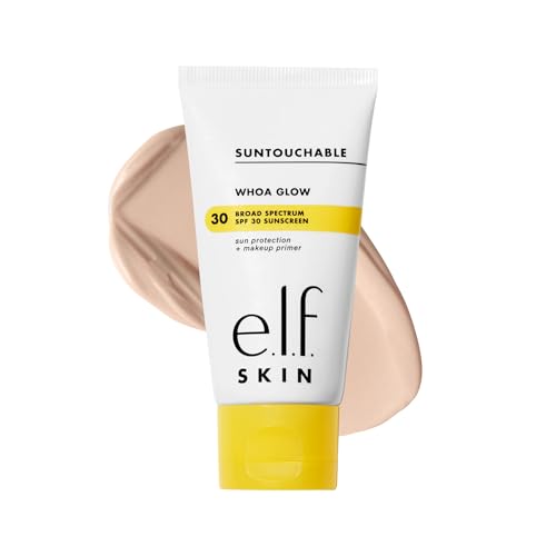 e.l.f. SKIN Suntouchable Whoa Glow SPF 30, Sunscreen & Makeup Primer For A Glowy Finish, Made With...