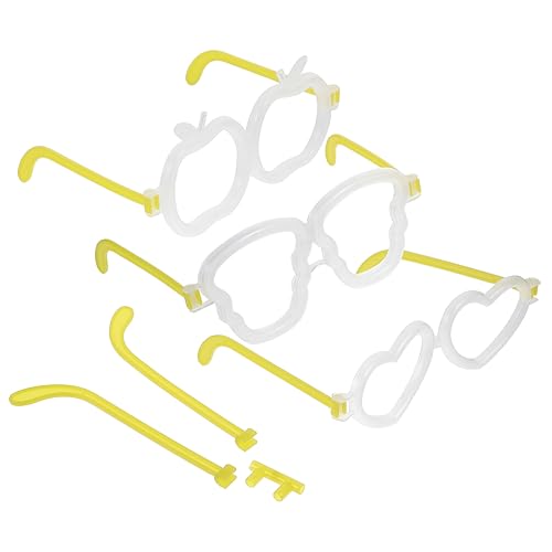 ifundom Diy Toy Glasses Frames 20 Pack Glow Glasses Connectors for Boys and Girls Adults