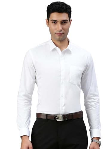 Image of RAMRAJ COTTON Men Full Sleeve Shirt | Prestigious Fit | Elegant Daily Formal Wear