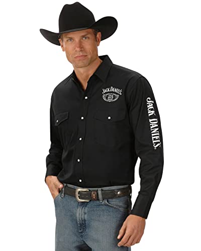 Jack Daniels Men's Daniel's Logo Rodeo Long Sleeve Western Shirt