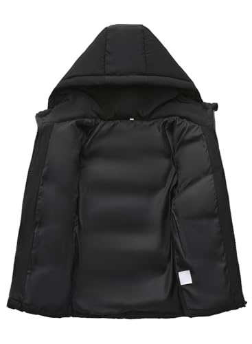 HOOD CREW Kids Boy’s Winter Coat Windproof Hooded Puffer Jackets Warm Outerwear Parka Padded Jacket3