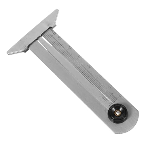 SOLUSTRE Tread Depth Gauge 0-30mm Range Compact Tire Checker for Car Safety Measurement