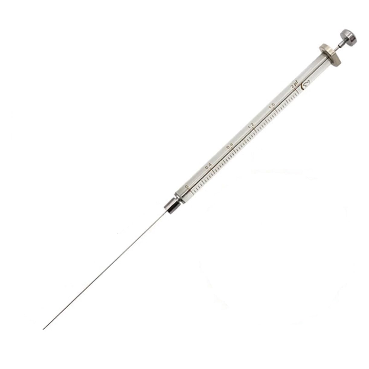 Lab Glass Chromatography Syringe,Glass Micro Syringe Microliter,Trace Injector,Microinjector, Sampler Flat Needle Tip,Glassware (1000ul(1ml))