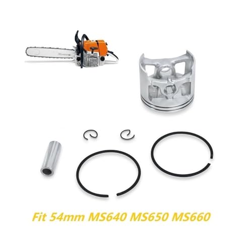 Kit segments piston 54mm résout perte compression tronçonneuse MS660 OEM 1122302005 - 4