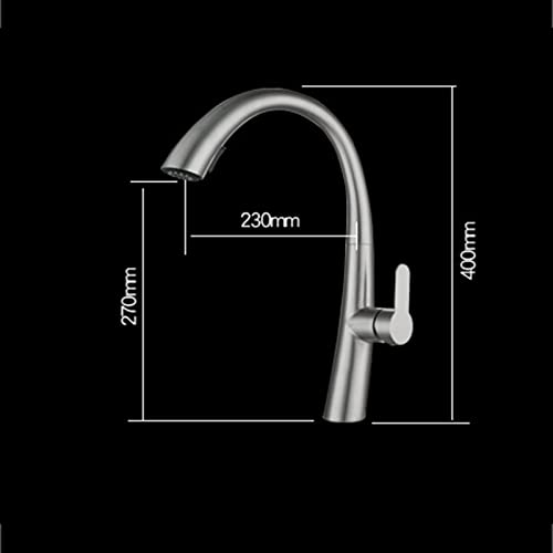 Robinet de cuisine extractible pour stopper les éclaboussures