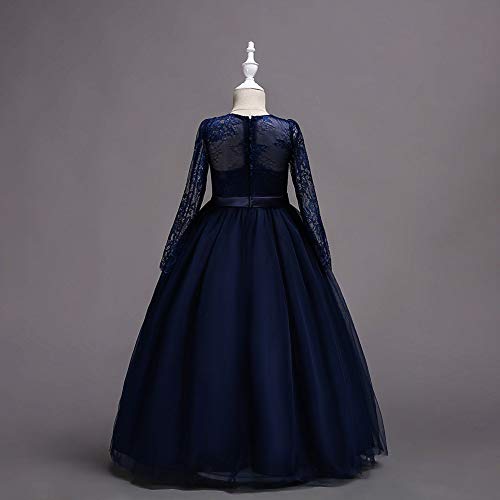 Vestido de princesa de tul para niña BaronHong con bordado floral elegante 2