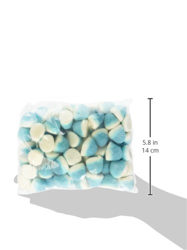 Miniatura 2 de The Nutty Fruit House Pufflettes Gummy Bites Candy (azul frambuesa y blanco, 1 libra (paquete de 1))