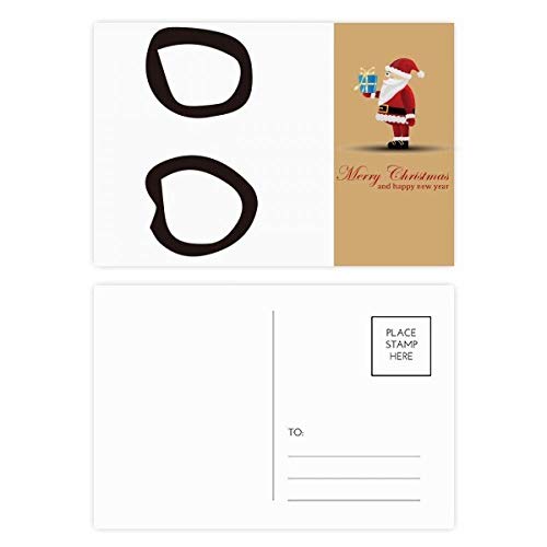 Cartes postales avec inscription en os motif Père Noël pour raviver la magie