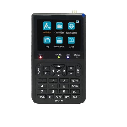 Receptor de satélite SP-2100 Buscador de TV por Satélite Medidor de Señal Digital 3.5'' DVB-S DVB-S2 para Antenas de Sistemas de Recepción Remota