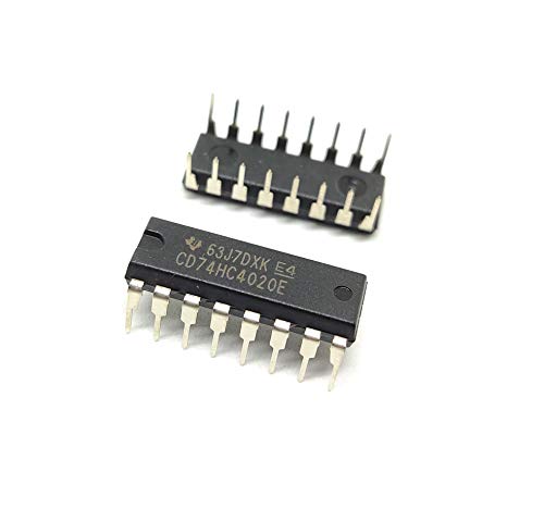 Image of INENTO 2Pcs SN74HC4020N 74HC4020N 744020 IC Logic IC Binary Asynchronous Counter, HC Family, 53 MHz, 2 V to 6 V, DIP-16