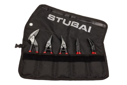 STUBAI Mini-Zangen-Set | Rolltasche, 5-teilig | PVC - isoliert...