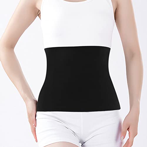 MilyaDE Winter Imitat Kaschmir Samt Nierenwärmer Rückenwärmer Hüftwärmer Damen Herren Senioren Taillenwärmer Bauchschutz Magenpflege Elastisch Taille Unterstützung, Schwarz XXL