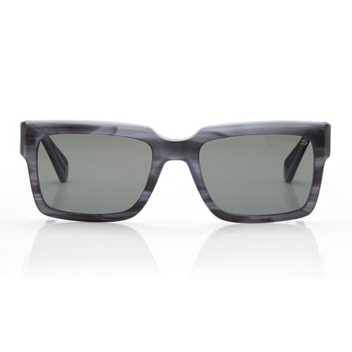 Image of ARIAS Kokoro Rectangular Sunglasses for Men | Acetate Material Frame with Anti-Reflective Coating & UV Protected Glasses | Polarized Glasses for Men | Sunglasses for Woman