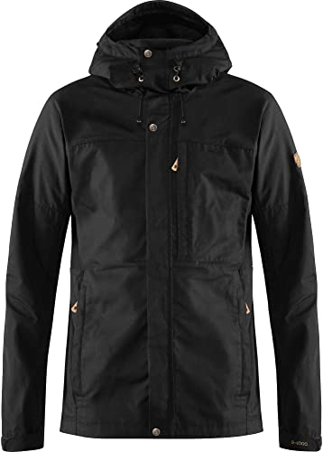 FJALLRAVEN Herren Kaipak Jacket Jacke mit Kapuze, Schwarz (Black), L EU