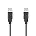 Produktbild Nedis USB-Kabel - USB 2.0 - USB-A Stecker - USB-A Stecker - 480 Mbps - Vernickelt - 1.00 m - Rund - PVC - Schwarz - Label