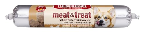 Fleischeslust Meat & Treat Huhn mit körnigem Frischkäse 80g