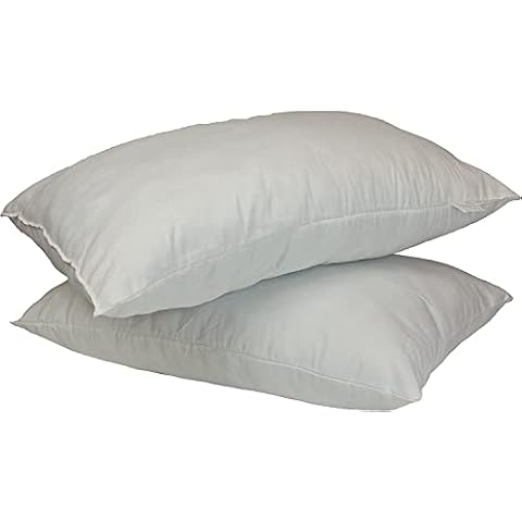 Virgin Hollow Fibre Standard Pillows-50x75 cm -Standard Size Hotel Quality Soft Pillow for Sleeping - Bounce Back Support Bed Pillows -Hypoallergenic Soft Hollow fibre in Pack of 6,8 &10 (Pack of 2) Cover