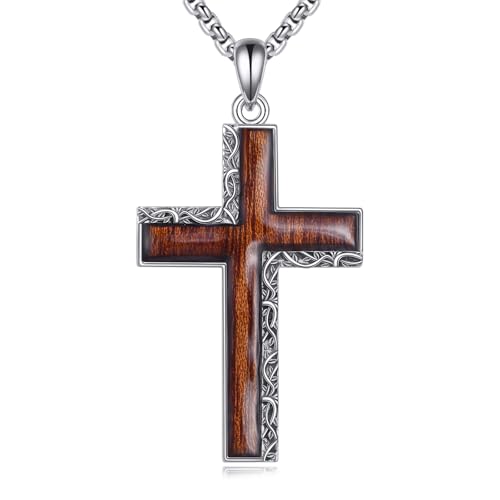 Pendentif arbre de vie pour homme : sublimez votre style avec la chaîne croix en bois
