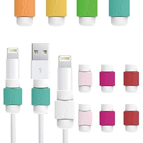 Image of Brain Freezer Data Cable Protector Cover for USB Charger Cable Cord (Multicolour) - Pack of 50