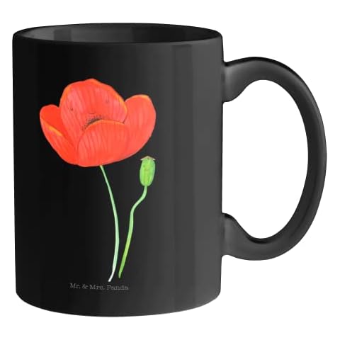 Mr. & Mrs. Panda Tasse Mohnblume - Blumen, Kaffeetasse, Pflanzen, Kaffeebecher, Becher, Räubertochter, Büro, Garten, Tee, Religion, Sommer Deko Cover