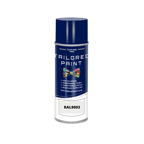 RAL9003 Signal White MATT Aerosol Paint Can Direct MATT Paint RAL Colour Code For Wood, Metal, Plastic, PVC, UPVC, Fascia Boards - Indoor & Outdoor