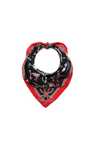 kate spade new york Women's Lock & Key Silk Square Scarf, Stylish & Lightweight Accessory, Ideal for Everyday